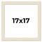17x17 Wide Barnwood Picture Frame with UV-Resistant Acrylic & Acid Free Backing, Available in 6 Paint Finishes - Grey, Brown, White, and Black